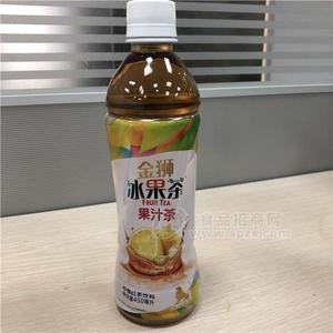 金狮冰果茶  果汁茶 450ml  柠檬红茶饮料