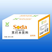 协力食品苏打水饮料 金桔味400mlx24瓶