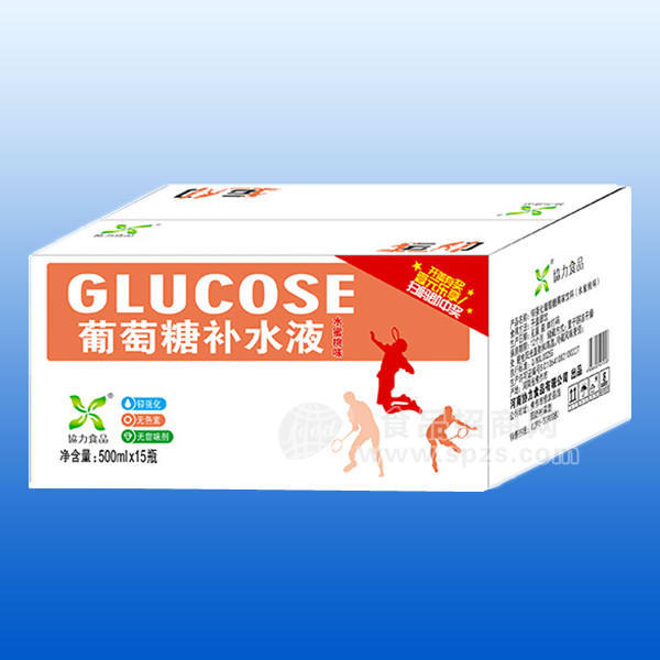 协力食品葡萄糖补水液 水蜜桃味500mlx15瓶