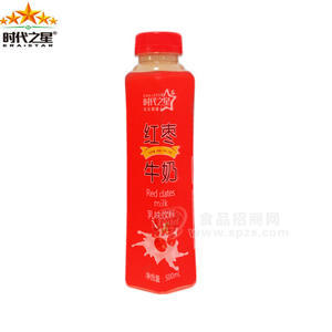 時(shí)代之星果奶紅棗牛奶500ml