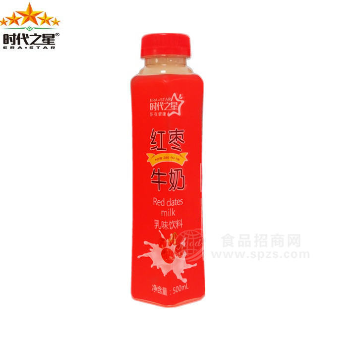 時(shí)代之星果奶紅棗牛奶500ml