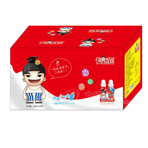 ·黄逗菌 香甜小奶嘴含乳饮料 200mLx24瓶 