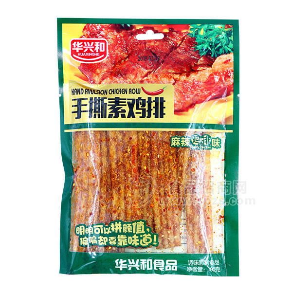 华兴和手撕素鸡排 辣条 麻辣鸡排味100g
