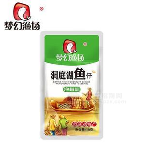 夢幻漁場洞庭湖魚仔泡椒味休閑食品16g