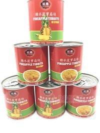 糖水菠萝罐头 新鲜水果罐头 454克（圆片、扇块、碎块、长块） 厂家直销 零售批发 招代理招商