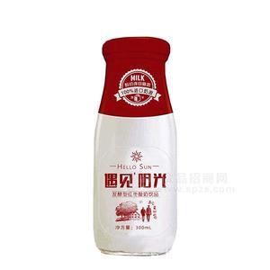 遇見(jiàn)陽(yáng)光玻璃瓶紅棗酸奶300ml