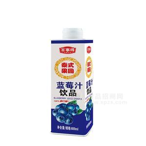 百事得泰式果园蓝莓汁饮品600ml