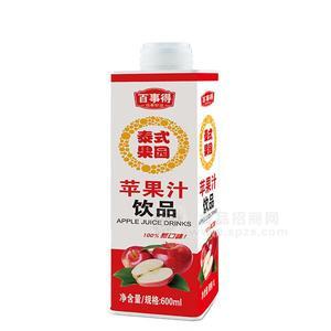 百事得苹果汁饮品 果汁饮料600ml