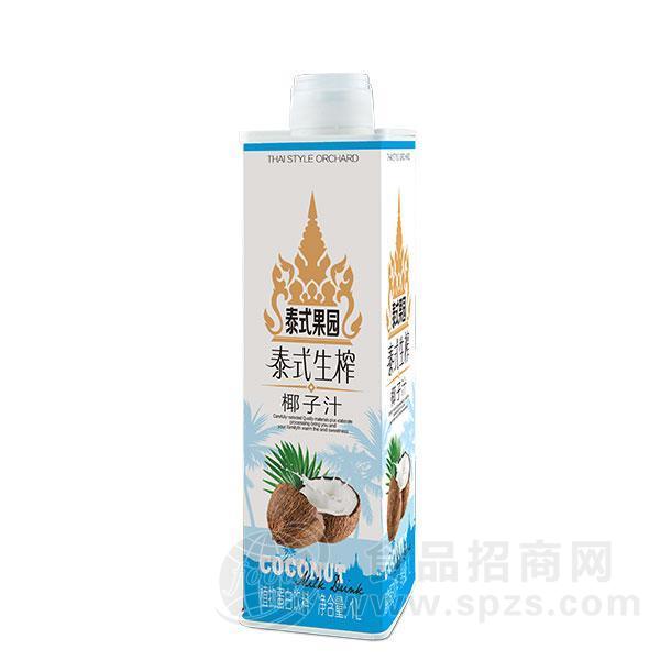 泰式果园泰式生榨椰子汁饮料植物蛋白饮料1L
