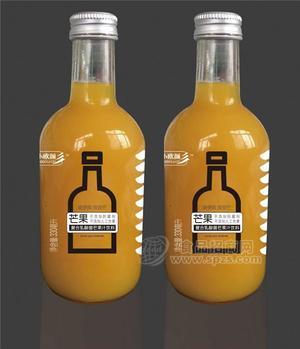 小欧颜复合乳酸菌玻璃瓶芒果饮料招商