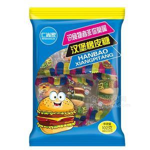 仁尚家漢堡橡皮糖 休閑食品102g