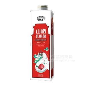 豫果源山楂乳酸菌飲料乳飲料1L