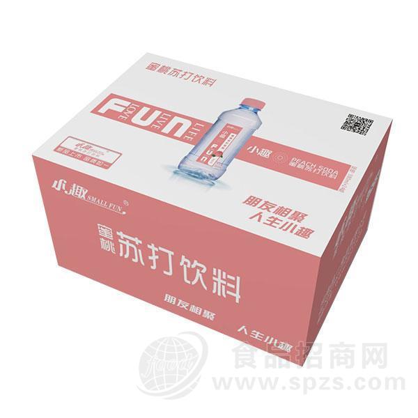小趣蜜桃苏打水饮料380mlx24瓶