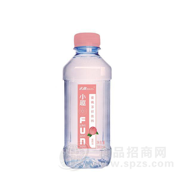 小趣蜜桃苏打水饮料380ml