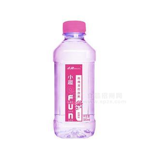 小趣玫瑰蘇打水飲料380ml