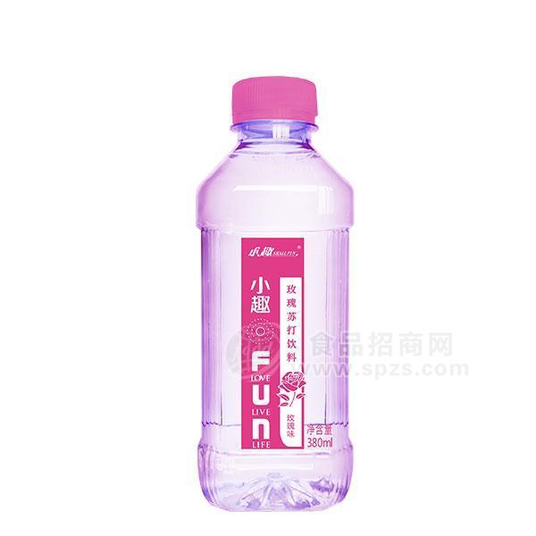 小趣玫瑰蘇打水飲料380ml