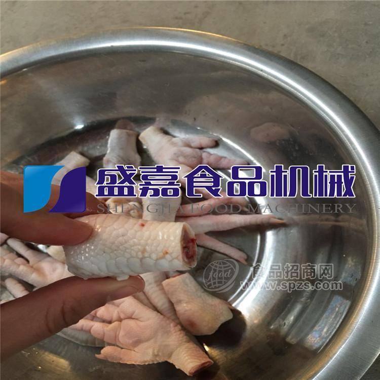 鸡爪加工设备 连续式全自动鸡爪切割机 鸡脚分段切割机