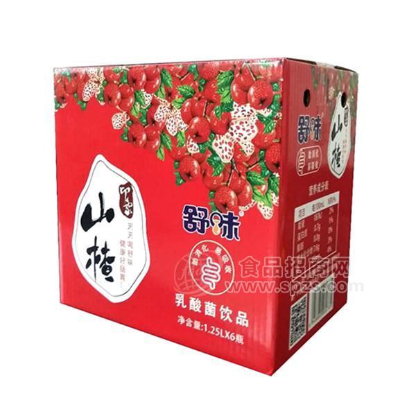 舒味山楂印象乳酸菌飲品1.25Lx6瓶招商