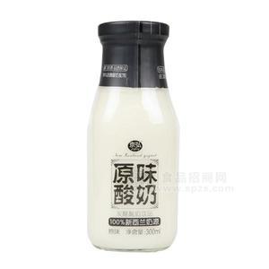 京弘原味酸奶 玻璃瓶酸奶 原味300ml