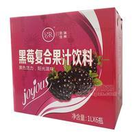 金瑞佳果黑莓復(fù)合果汁飲料1Lx6瓶