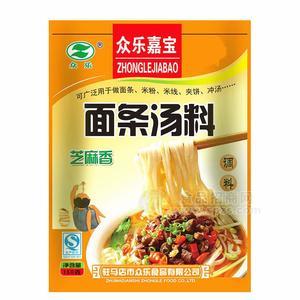 众乐面条汤料芝麻香调料150g
