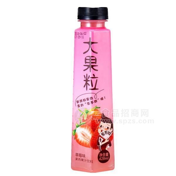 ·友不同 大果粒 草莓味 果肉果汁饮料 428mL 