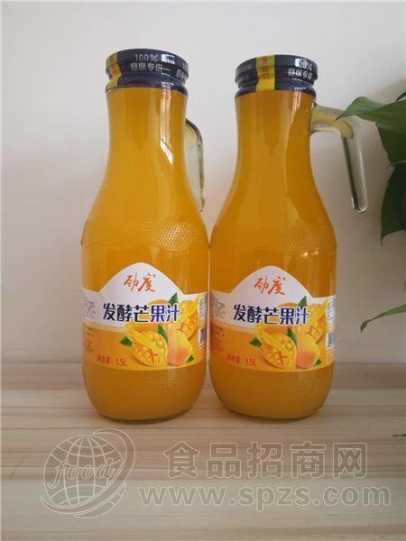 劲度发酵芒果汁 1.5升 宴席饮料 玻璃瓶果汁