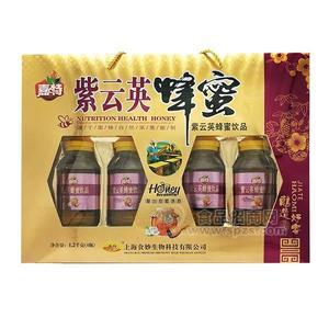 嘉特紫云英蜂蜜飲品沖調(diào)禮盒1.2kgx4瓶