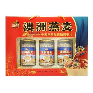 嘉特澳洲燕麥中老年無加蔗糖燕麥片沖調(diào)禮盒900g