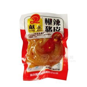 獻(xiàn)東椒辣豬皮 休閑食品招商