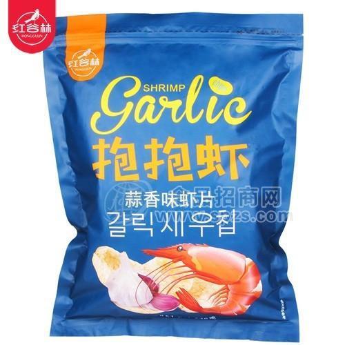 紅谷林 抱抱蝦 蒜香味蝦片 膨化食品