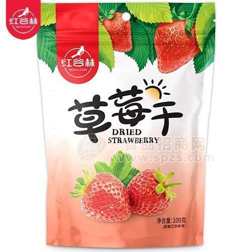 紅谷林草莓干100g  全渠道食品