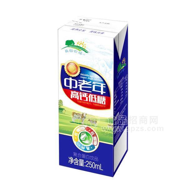 益園農(nóng)場復合蛋白飲品高鈣低糖飲料250ml