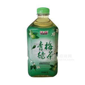 沃森青梅綠茶味飲料果味飲料1L