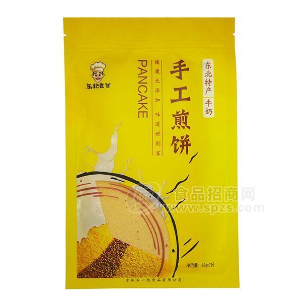 東北老爹 東北特產(chǎn) 手工煎餅 牛奶味  60gx2份