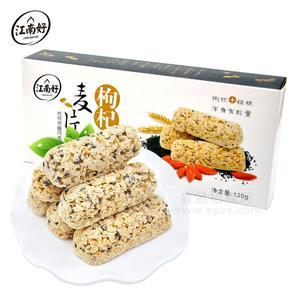 120黑芝麻枸杞麥片酥-120g/盒