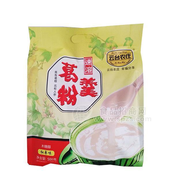 ·云台农庄速溶葛粉羹红枣味500g 