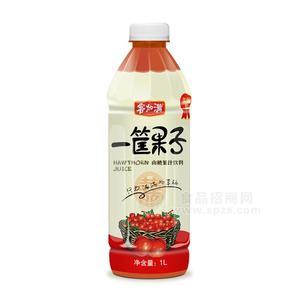 客加滿(mǎn) 一筐果子 山楂果汁飲料  1L