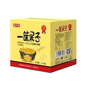 一筐果子芒果汁1LX6瓶