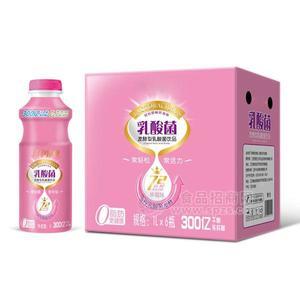 江中乳业乳酸菌饮料发酵型乳酸菌饮品草莓味1Lx6瓶