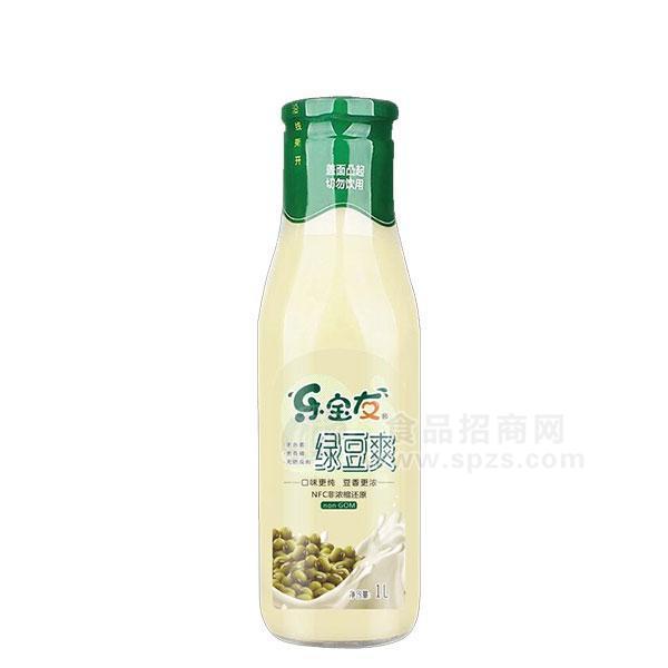 乐宝友绿豆爽饮料1L招商  绿豆饮料 粗粮饮料 植物蛋白饮料