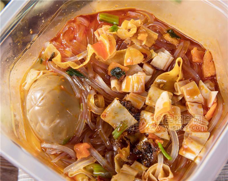 ·华夏九月天鲜湿酸辣粉有卤蛋麻辣味183克效果展示 