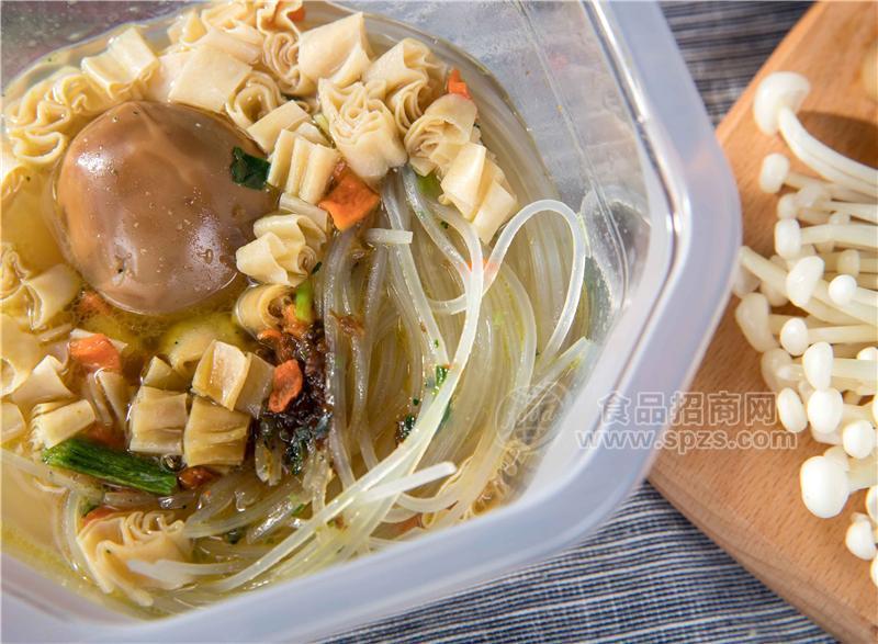 ·华夏九月天鲜湿酸辣粉20秒速食菌汤味184克效果展示 