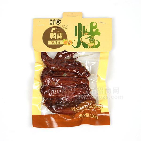 鮮客烤鴨翅蜜汁味休閑食品肉制品100g