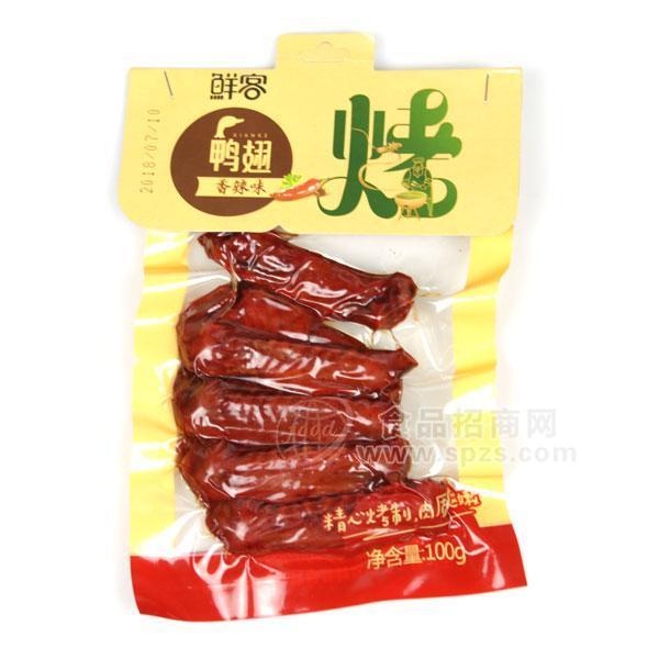 鮮客烤鴨翅香辣味休閑食品肉制品100g