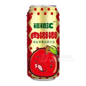 福禧匯肉嘟嘟果粒蘋果水果飲品果汁飲料500ml