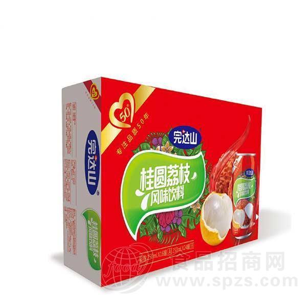 完达山桂圆荔枝风味饮料果汁饮料250mlx16罐