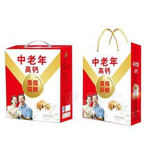 中老年 高钙 核桃风味乳饮料 