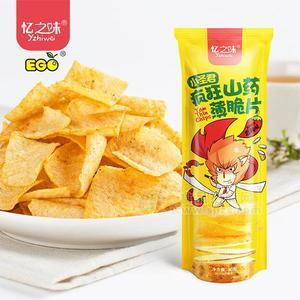 憶之味瘋狂山藥薄脆片香辣味 休閑食品90g