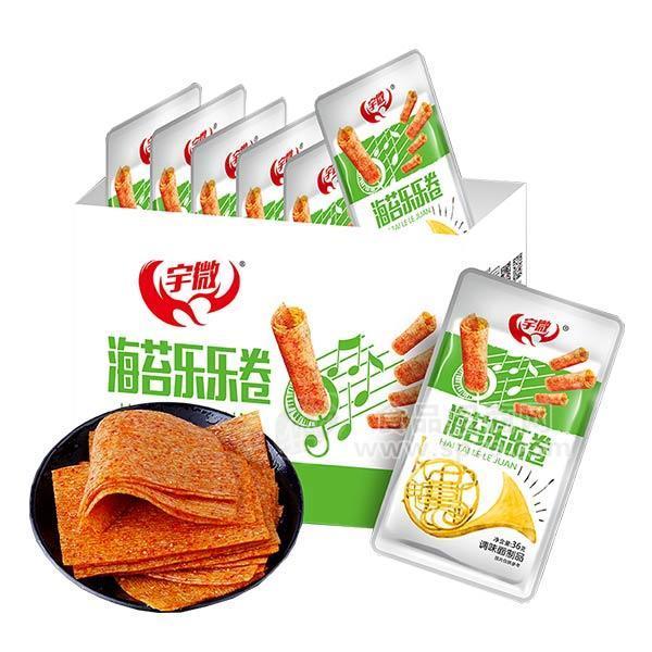 宇微 海苔乐乐卷 辣条 调味面制品 36g
